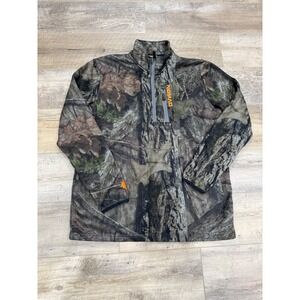 Nomad Mens Camouflage Quarter Zip Fleece Pullover Jacket Woodland Camo Large